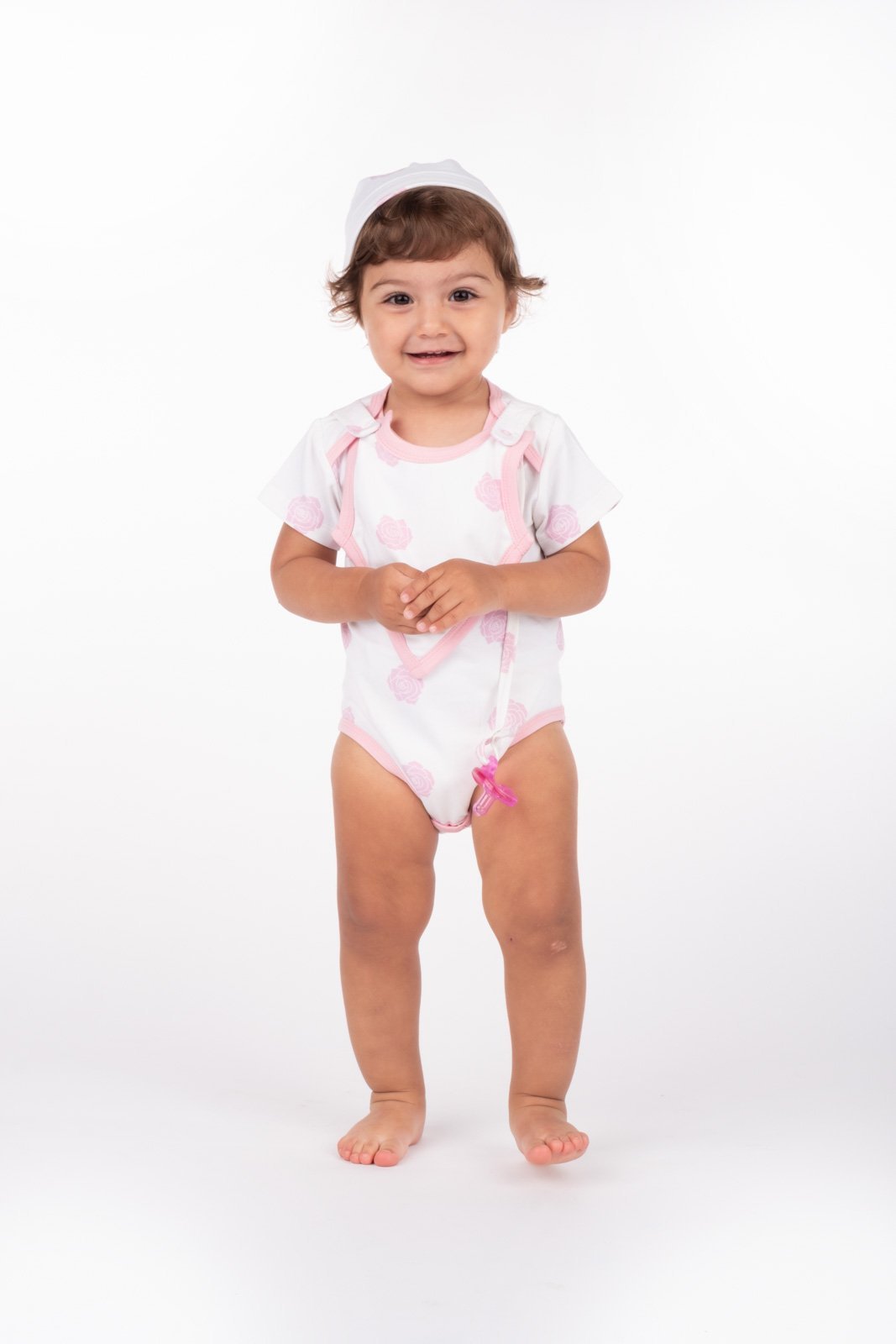 Smart Short Sleeve Bodysuit Bib - GOTS certified