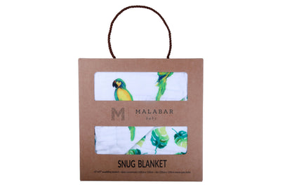 ORGANIC SNUG BLANKET - PARROTS