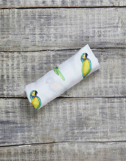 ORGANIC SWADDLE - PARROT