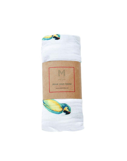 ORGANIC SWADDLE - PARROT