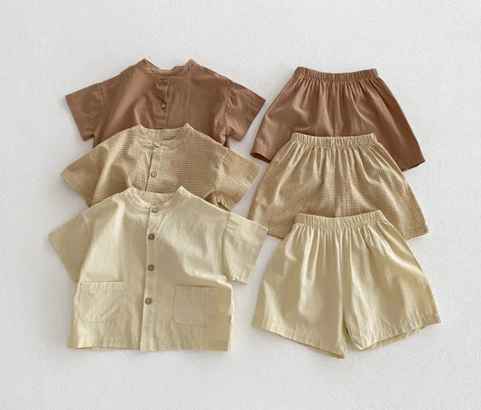 Short Sleeve Shirt and Shorts Set