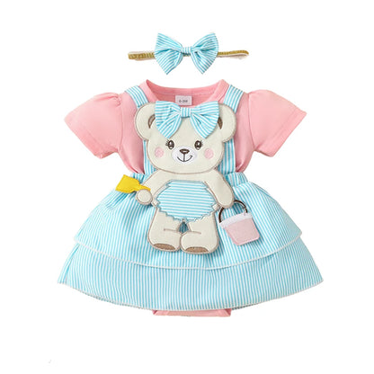 Bear Onesie with Headband Set