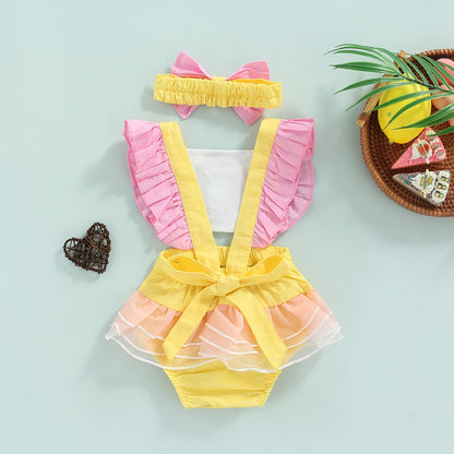 My Donut Onesie with Headband Set