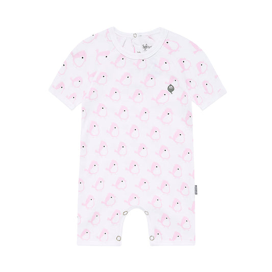 The Pink Birdie - Short Romper - 100% Organic