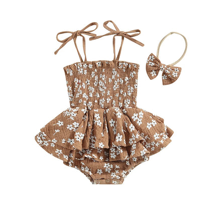 Sweet Florals Onesie and Headband Set