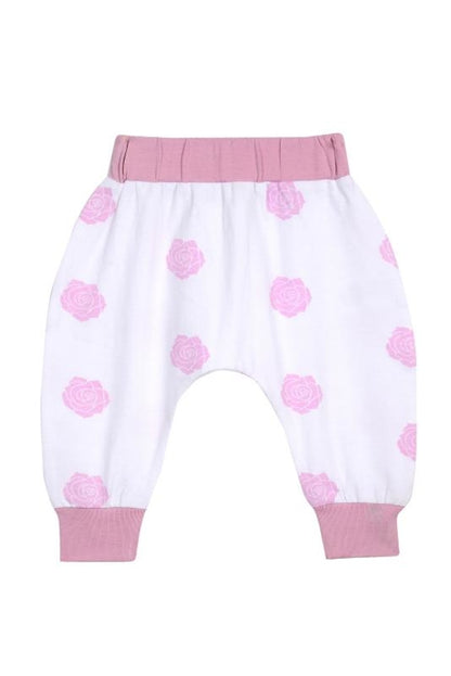 Boo Boo Harem Pants - Pink Rose - GOTS certified