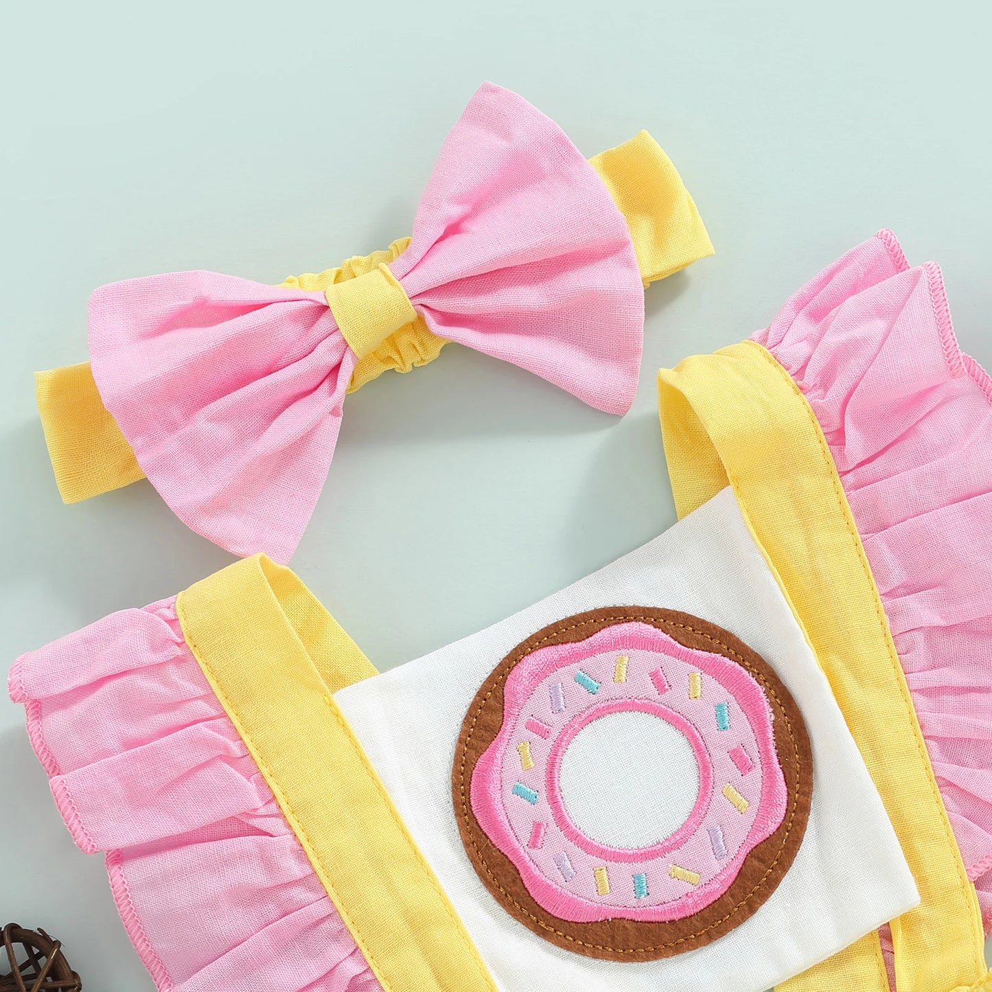 My Donut Onesie with Headband Set