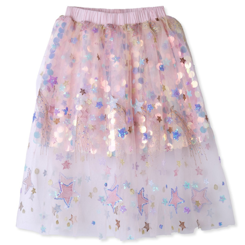 Skirt with Sequin Sparkle