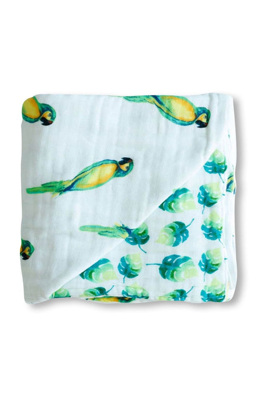 ORGANIC SNUG BLANKET - PARROTS