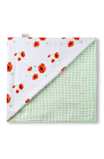 ORGANIC SNUG BLANKET - POPPY