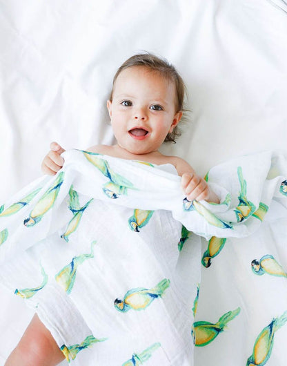 ORGANIC SWADDLE - PARROT